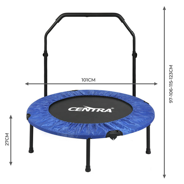 Centra 40" Foldable Mini Trampoline Rebounder Fitness Fitness Trampolines