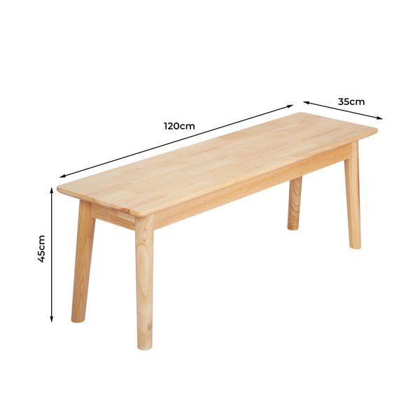 Levede 1X Bench Seat Nature Dining Chairs