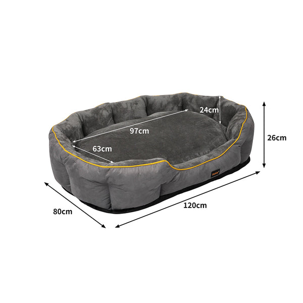 Pawz Electric Pet Warmer Bed Heated Xl Grey Large Pet Beds
