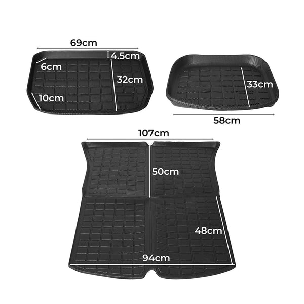 Manan Tesla Model Y Floor Mats Front Floor Mats Carpets