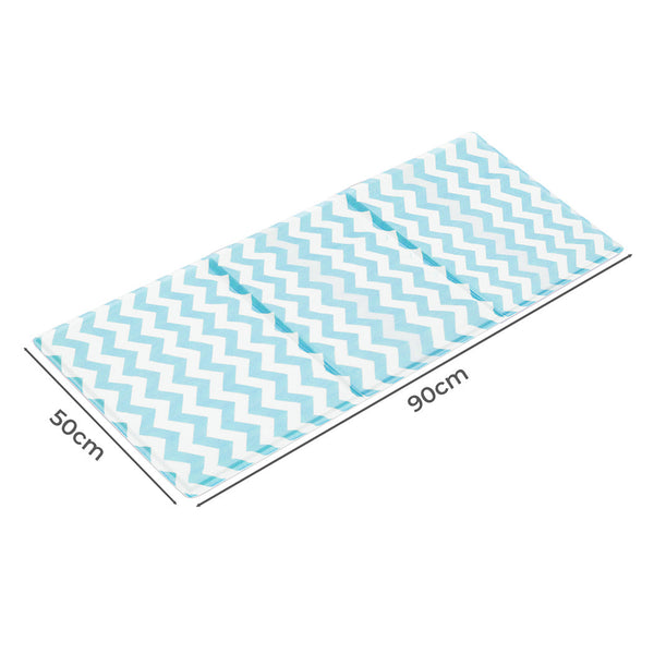 Pawz Pet Cooling Mat L Blue Pet Beds