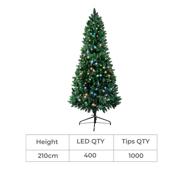 Santaco Prelit Slim Pencil Christmas Tree 2.1M Seasonal Decorations
