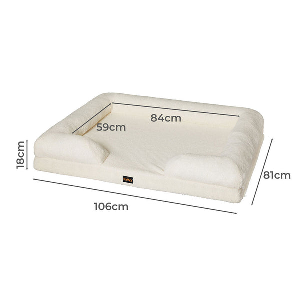 Pawz Memory Foam Pet Sofa Bed Pet Beds