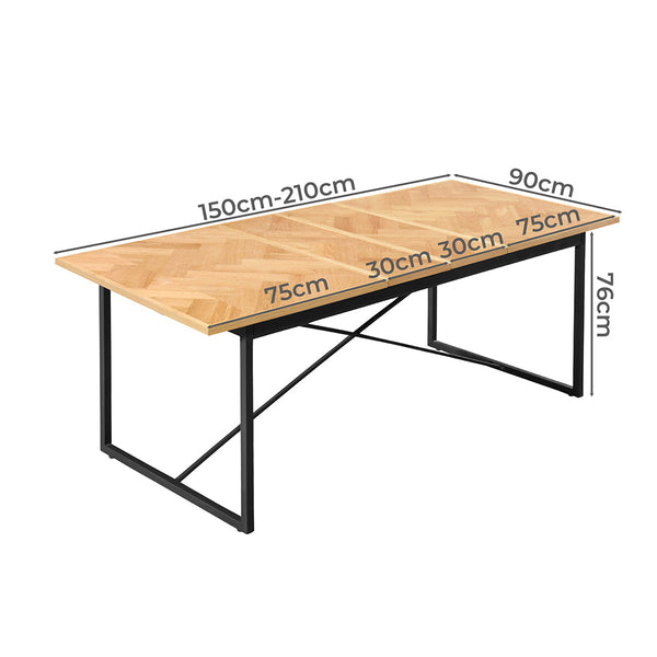 Levede Extendable Rectangle Dining Table For Kitchen Or Room Space Practical And Stylish Dining Tables