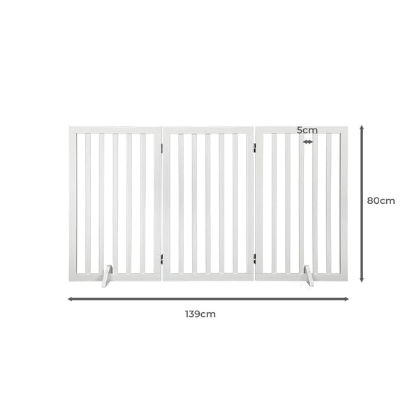 Pawz Pet Gate Dog Fence Safety White 400X 3Mm Fences & Pens