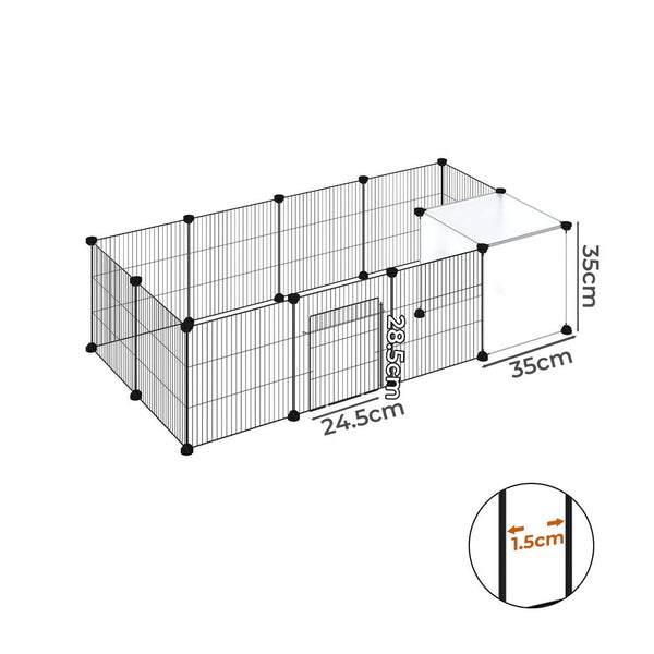 Pawz 14 Panels Hamster Playpen Puppy Small Pets Fence Fences & Pens