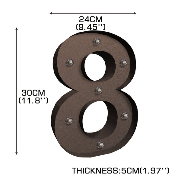 Led Metal Number Lights Free Standing Party Decorations