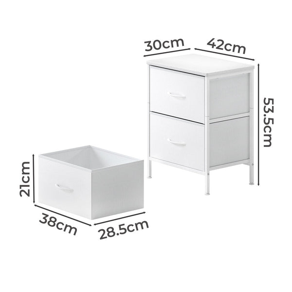 Levede Bedside Table Storage Nightstand Bedroom Bedside Tables
