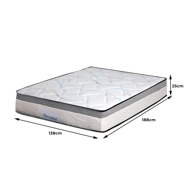 Dreamz Spring Mattress Bed Pocket Tight Mattresses