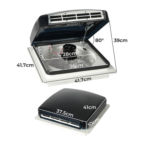 Manan 12V Roof Vent Hatch Air Efficient Ventilation For Rvs And Campers Roof Vents