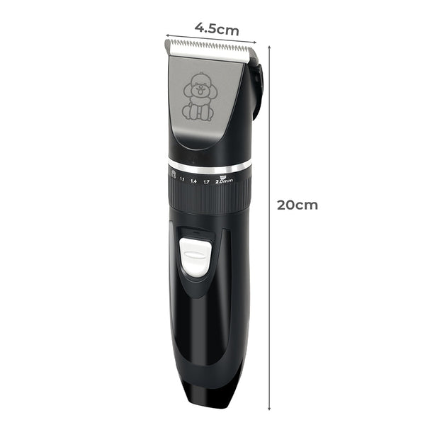 Pawz Pet Clipper Cat Trimmer Shaver Kit Black Dog Grooming
