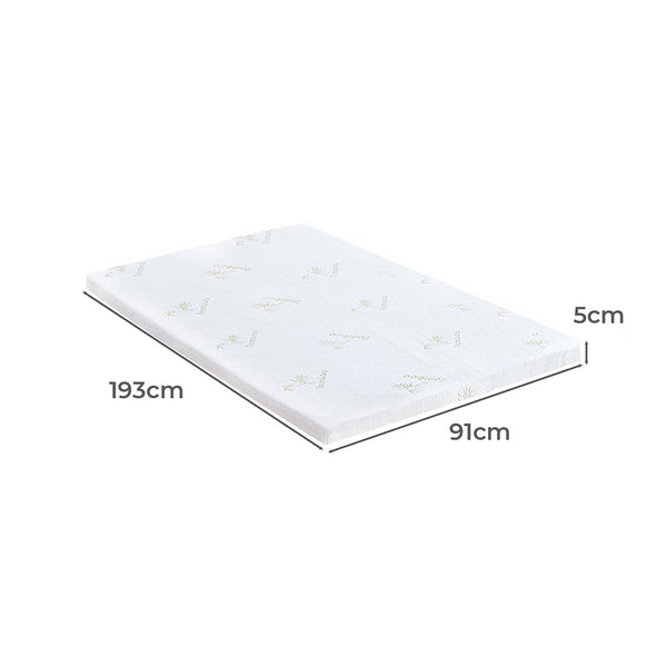Dreamz 5Cm Thickness Cool Gel Memory Single Mattresses