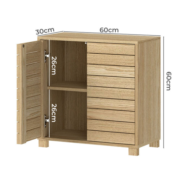 Levede Bathroom Storage Cabinet Floor Standing Cupboard 60Cm X 30Cm Bathroom Cabinets