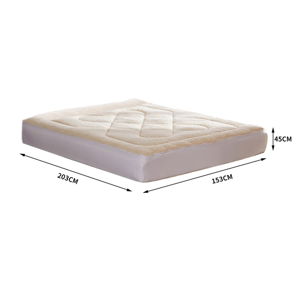 Dreamz Mattress Topper 100% Wool Underlay King Mattress Toppers & Protectors