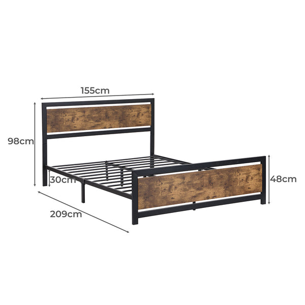 Levede Metal Bed Frame Mattress Base Queen Queen Bed Frames