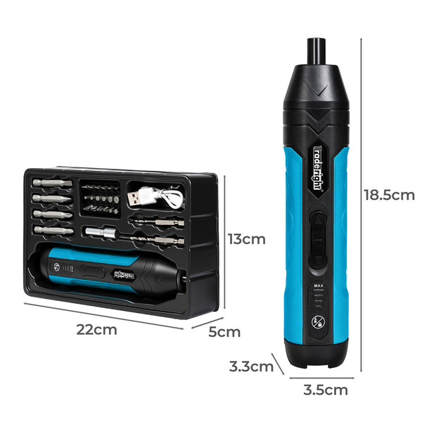 Traderight 4V 26Pcs Cordless Screwdriver 1500Mah 300Rpm Screw Guns & Screwdrivers