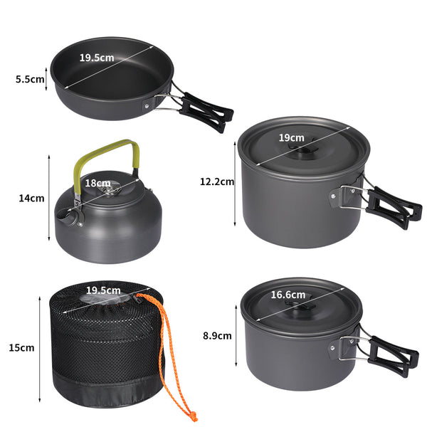 Toque 16 Piece Set Camping Cookware