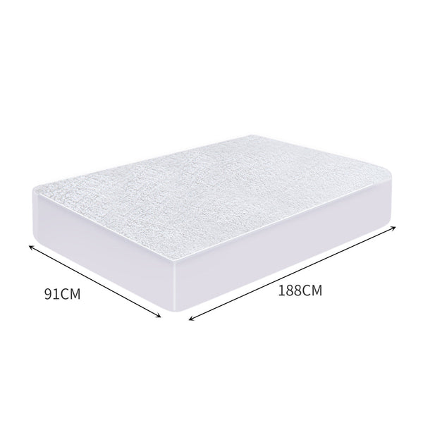Dreamz Terry Cotton Fully Fitted Waterproof Mattress Protector Medium Mattress Toppers & Protectors