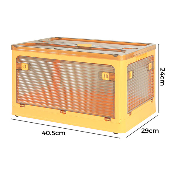 Storage Containers With Lid Clothes Orange Small Storage Units