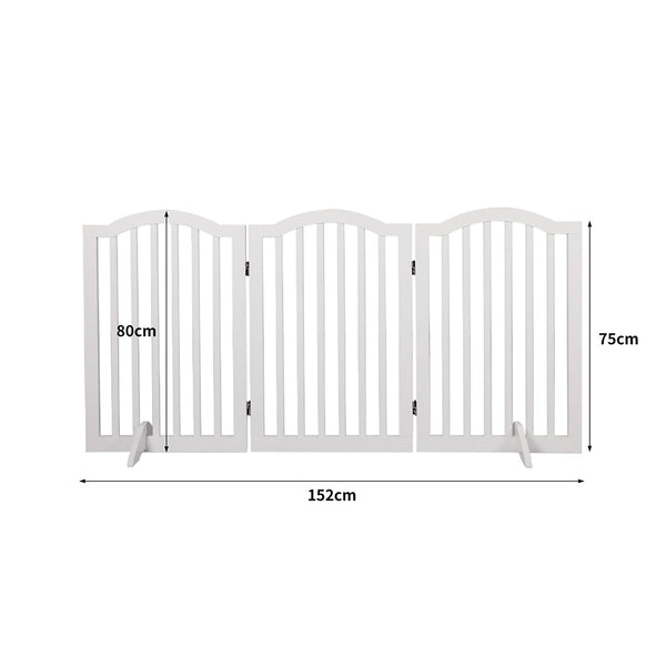 Pawz Pet Gate Dog Fence Safety White Fences & Pens