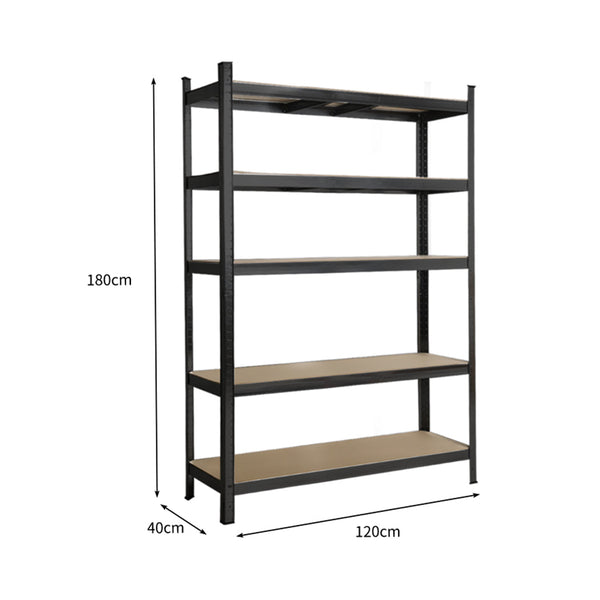 Traderight Warehouse Shelving Shelves Black Wall Shelves