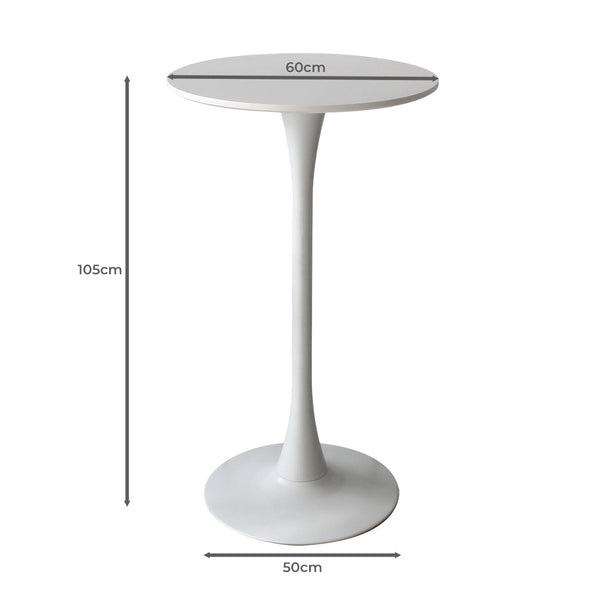 Levede 2X Round Bar Table Pub Tables White Bar Tables