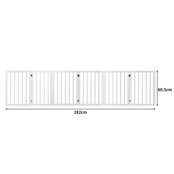 Pawz Pet Gate Dog Fence Safety White 100 Pack Fences & Pens