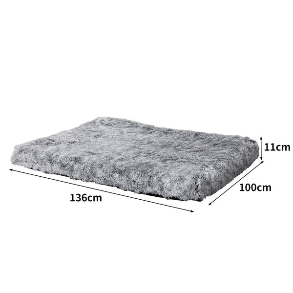 Pawz Replaceable Pet Bed Cover Plush Xl Charcoal Large Pet Beds