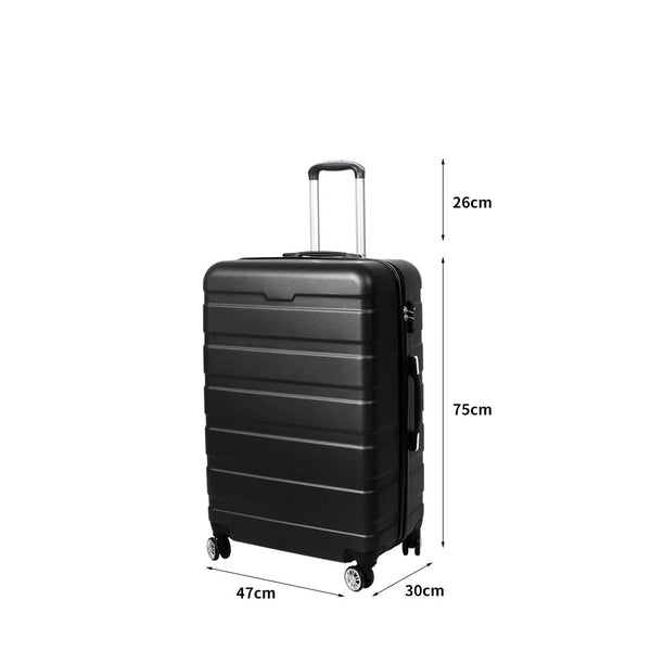 Slimbridge 28" Luggage Case Suitcase Black Inch Suitcases