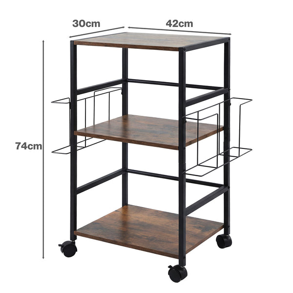Levede Record Player Stand With 3 Tier Storage & Display Area Tv Stands & Mounts