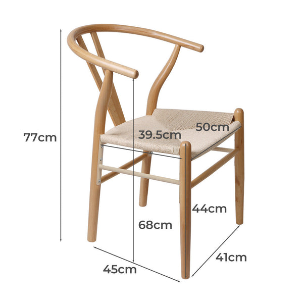 Levede 6X Wooden Hans Dining Chairs