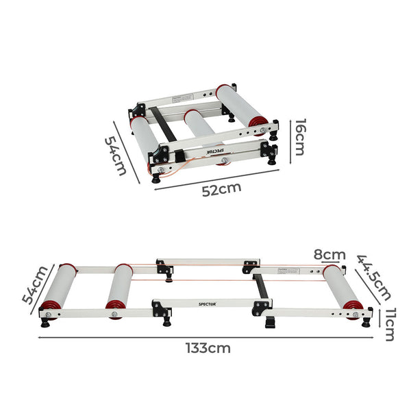 Spector Bike Roller Adjustable Bicycle White Bicycles