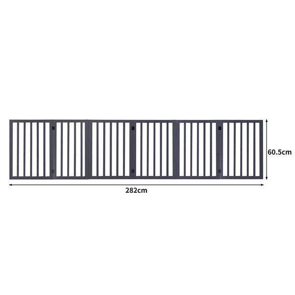Pawz Pet Gate Dog Fence Safety Grey 100 Pack Fences & Pens