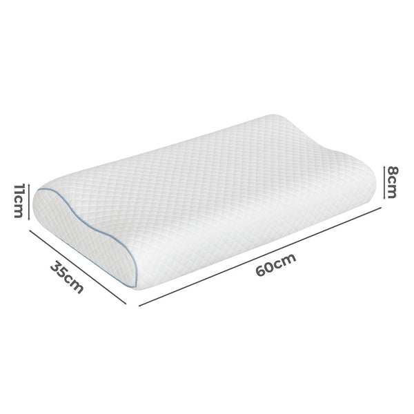 Dreamz Memory Pillow Supprt Shoulder Foamwhite Pillowcase Pillows