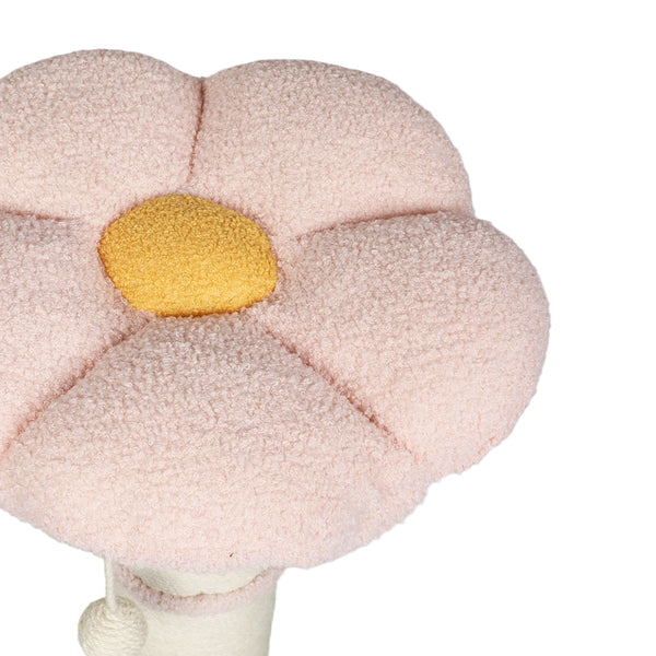 Pawz Cat Scratching Post Flower 61.5Cm Tree Tower Pink And Green Furniture & Scratchers
