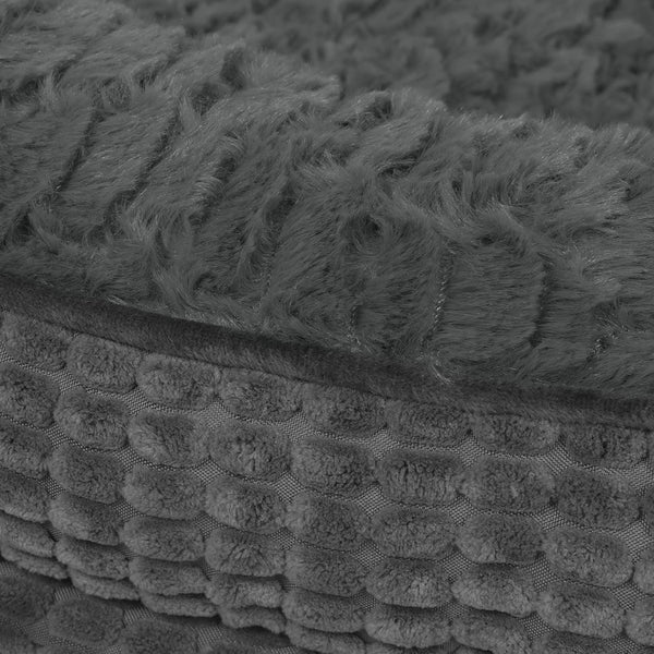 Pawz Orthopedic Plush Dog Bed Grey Xxxl Washable Cushion Pet Beds