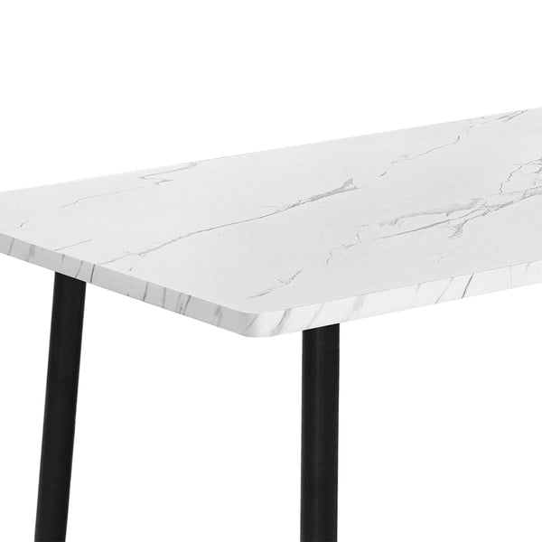 Steel Dining Table 4 6 Seater 150Cm White Dining Tables