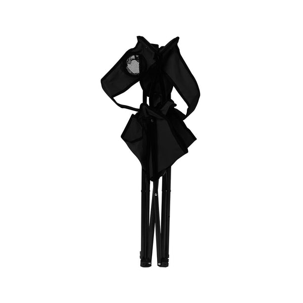 Levede 2Pcs Folding Arm Black Camping Chairs