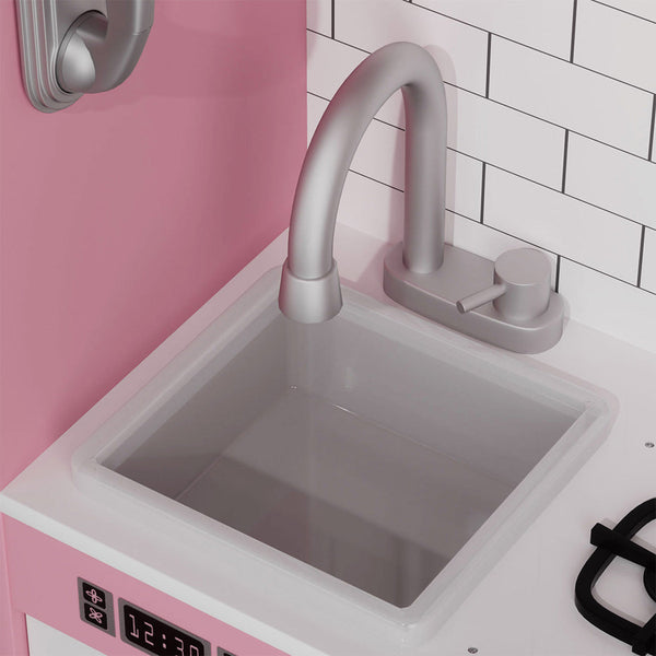 Bopeep Kids Kitchen Set Wooden Pretend Play Cooking Toy Pretend Kitchens