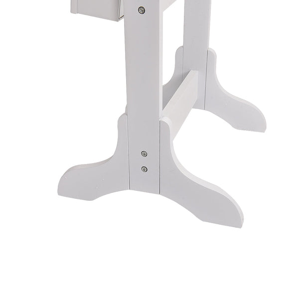 Veile Studios Levede 41.5Cm X 38Cm 155Cm Mirror Jewellery Cabinet Makeup White Jewellery Holders & Organisers