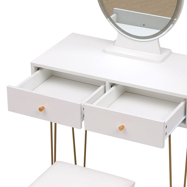 Levede Dressing Table Led Light Strip White Dressing Tables
