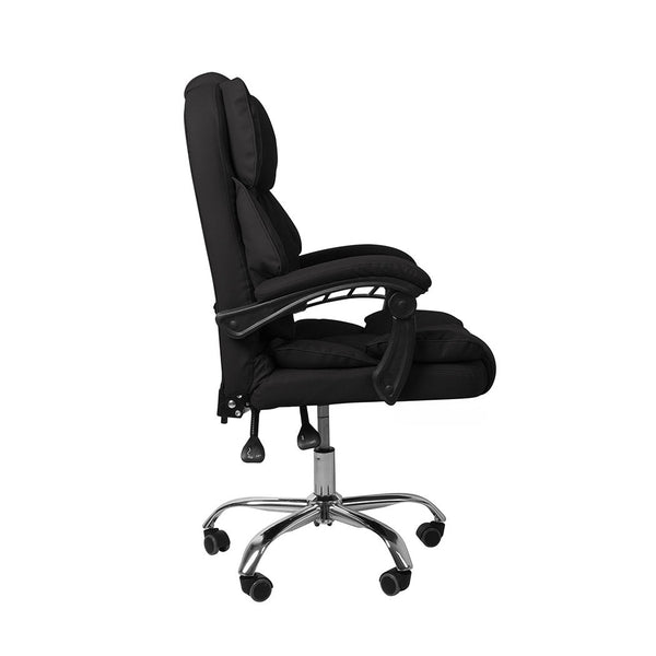 Levede Gaming Chair Office Computer Black No Footrest Office Chairs