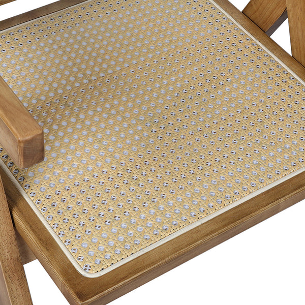 Levede 4X Dining Chair Solid Wood Rattan Dining Chairs