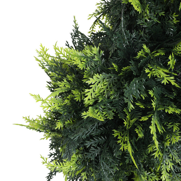 Lambu Artificial Spiral Cedar Tree Realistic Green Foliage Uv Resistant Artificial Plants