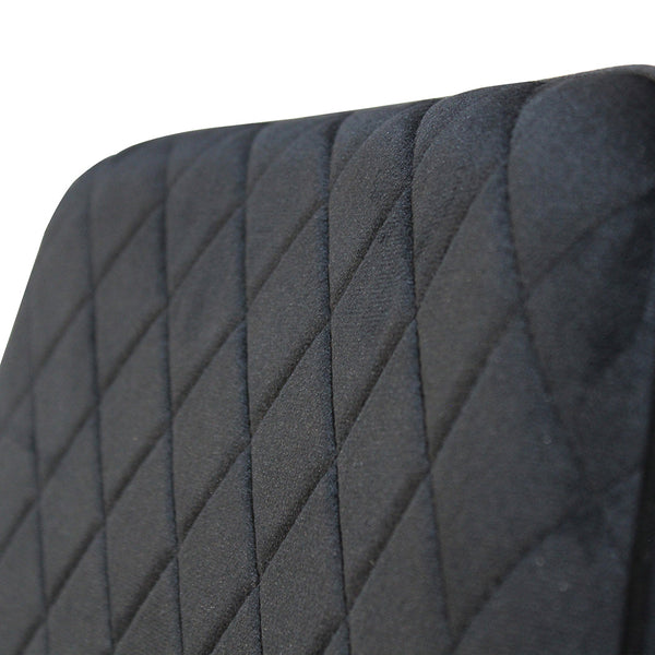 X 4 Padded Seat Soft Velvet Dining Chairs