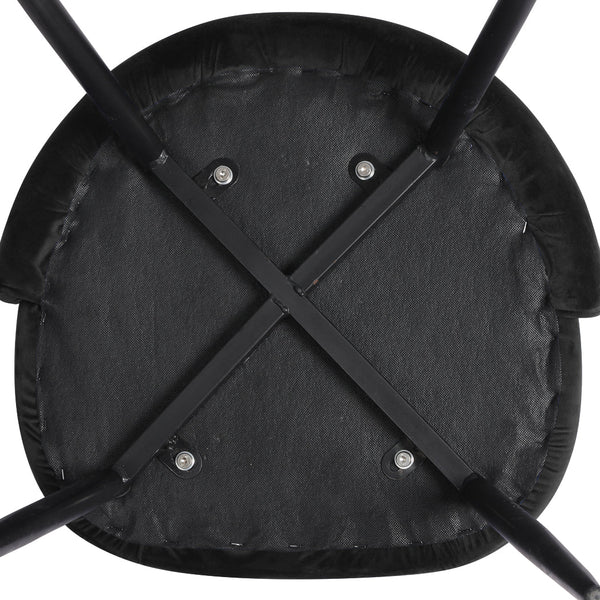 Levede 8X Kitchen Cafe Black Dining Chairs