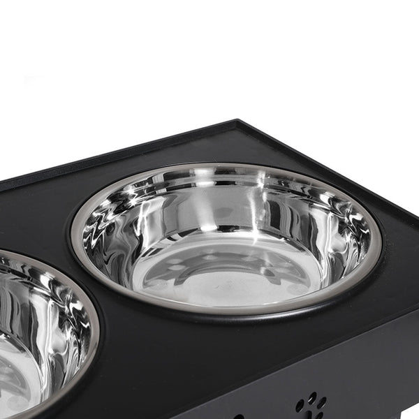Pawz Elevated Pet Feeder Food Water Dog Bowls