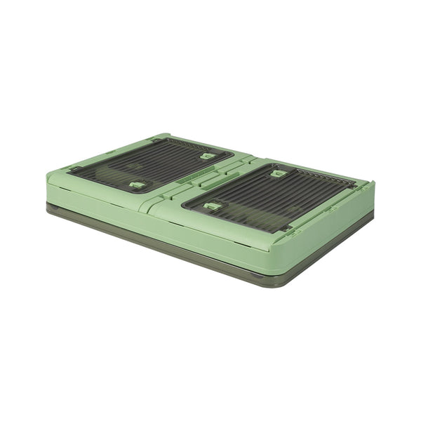 Storage Box Plastic Stackable Container L Green Large Storage Boxes