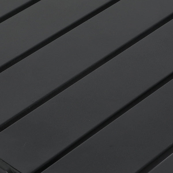 Levede Folding Camping Table Chair Set Black Camping Furniture