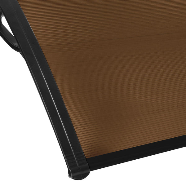 Mountview Door Awning Outdoor 1M X 2.4M Brown 1X2.4M Awning & Canopy Parts